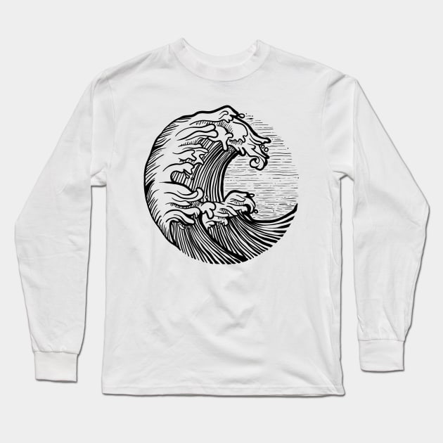 Wave Punk Long Sleeve T-Shirt by pirsicivan